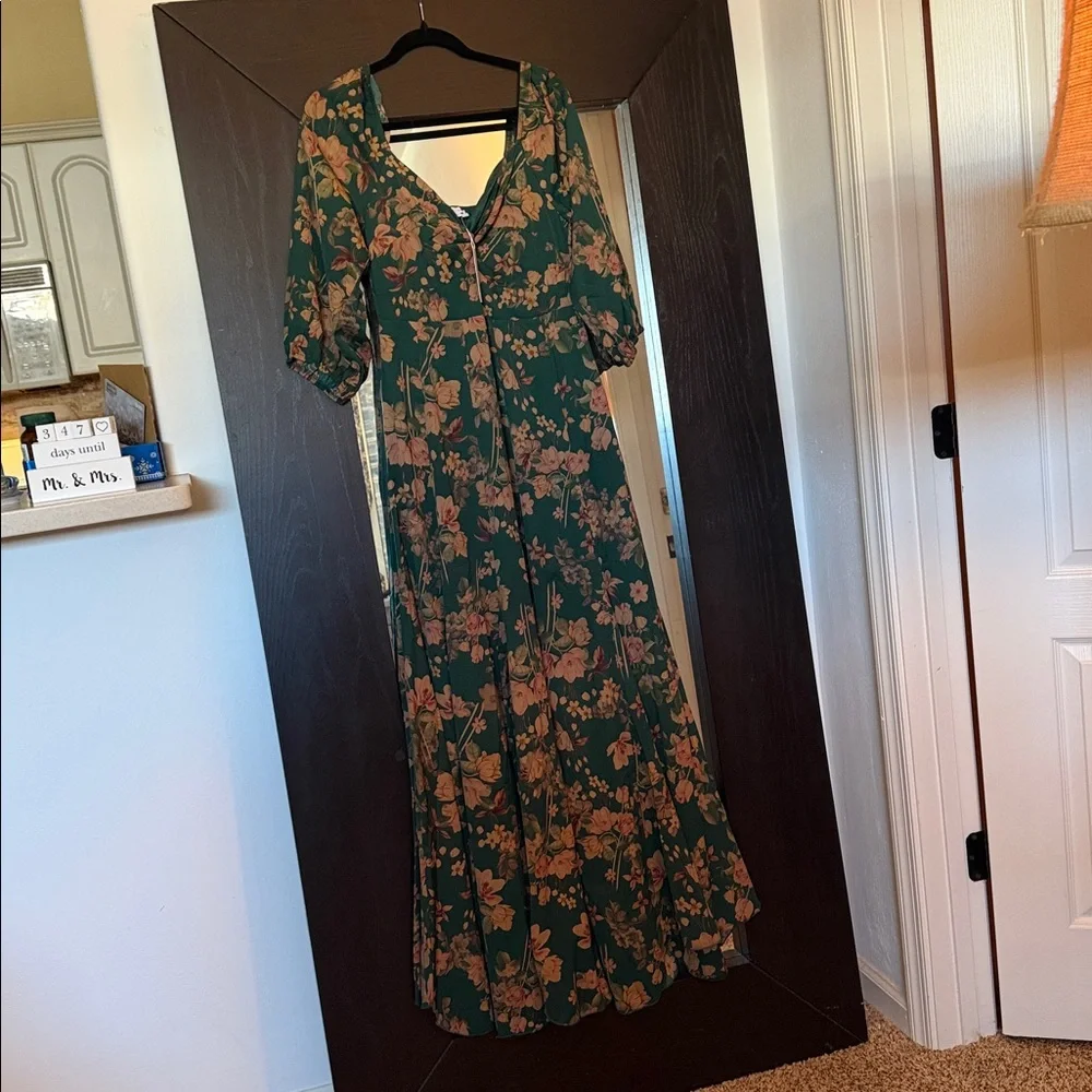 Baltic Born Forest Green Floral Maxi Dress - Picture 5 of 6